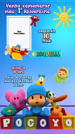 Convite Pocoyo