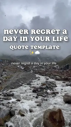 Never regret 🤍