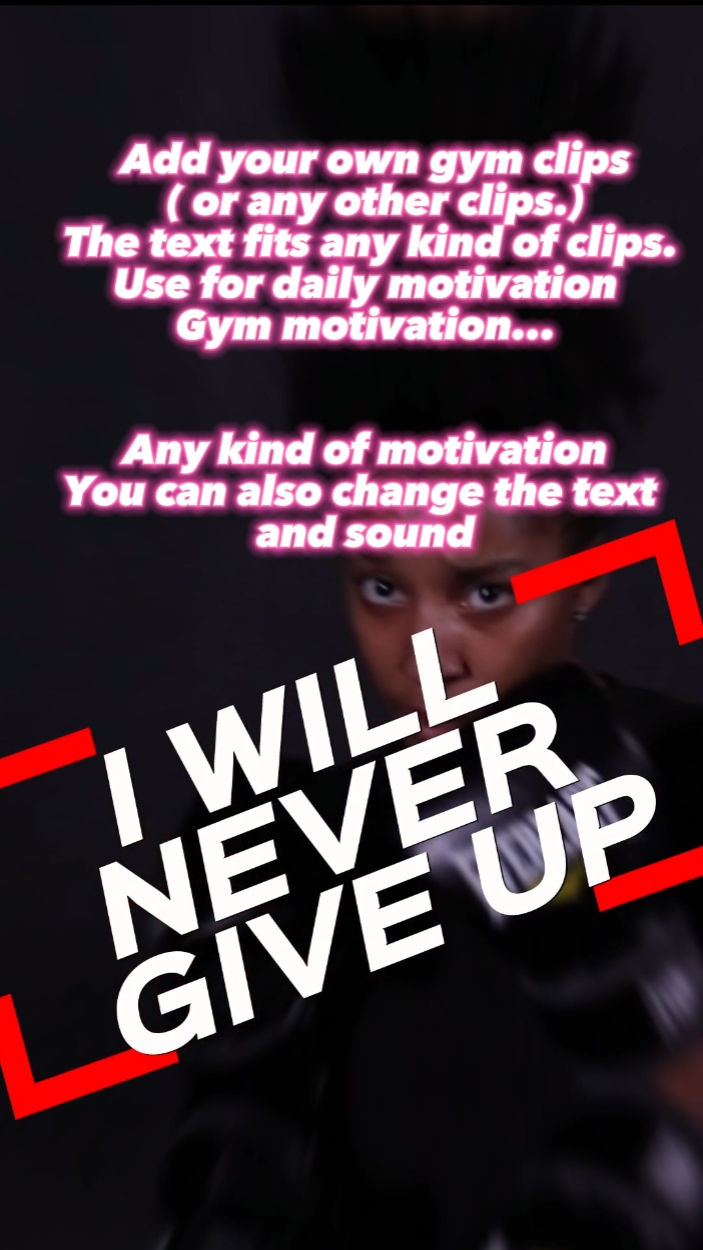 Never give up