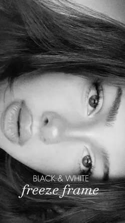 black & white freeze