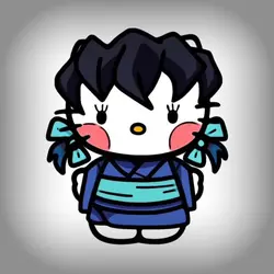 Seu belo cabelo azul