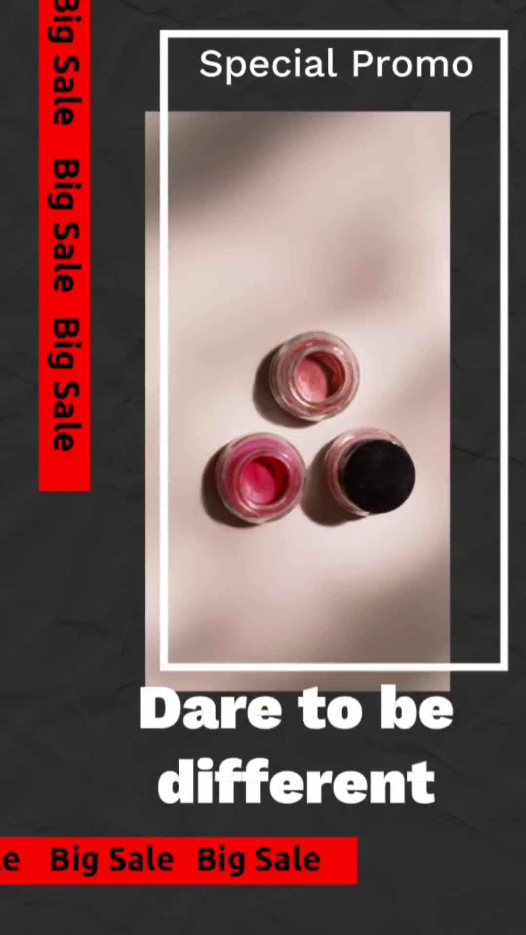 Exhibición De Productos De Maquillaje Minimalista