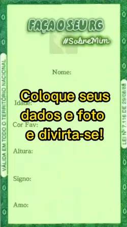 Faça seu RG 