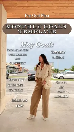 May Goals Template 
