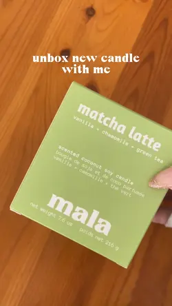 matcha latte candle🕯️