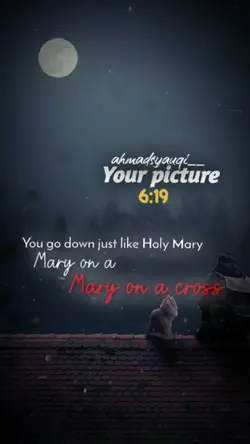 Mary on a cross