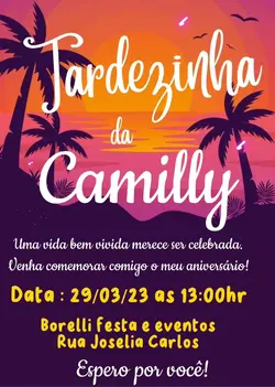 convite Tardezinha 
