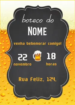 Convite boteco
