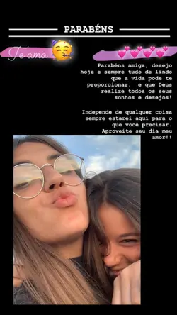 parabéns amiga 