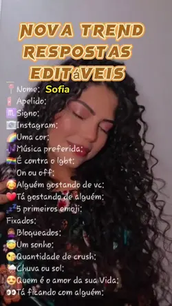 Respostas editáveis!