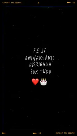 Feliz aniversário ❤️