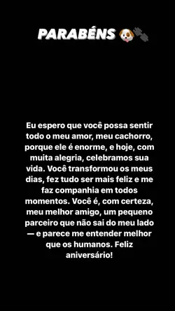 parabéns dog 🐾🐶