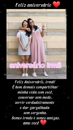 aniversário | irmã