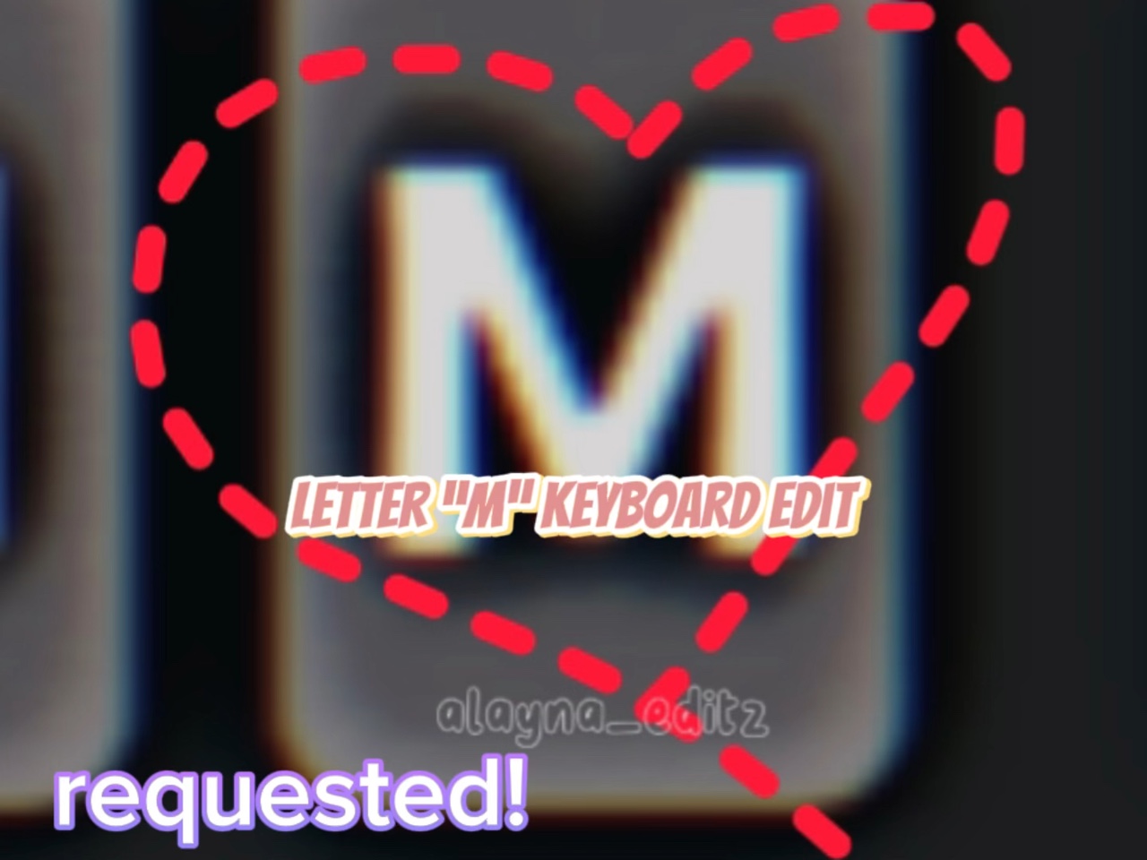 Letter “M” Keyboard