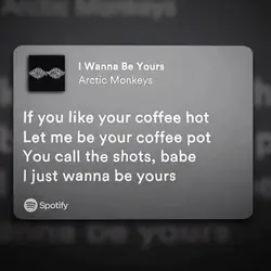 i wanna be yours