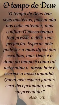 O tempo de Deus