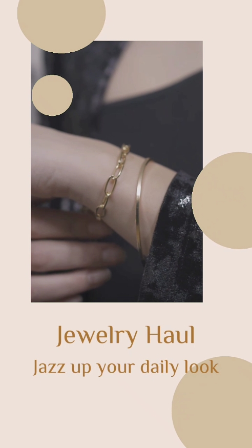 Modelo de estilo elegante para jóias