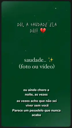 Saudades meu amor 🖤