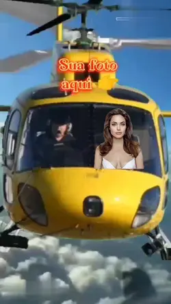 você no helicóptero 