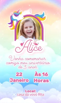 Convite infantil