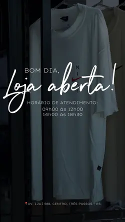 BOM DIA-HORÁRIO LOJA