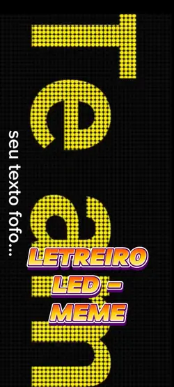 letreiro led fome fy