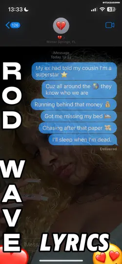 TEXT MESSAGE LYRICS❤️