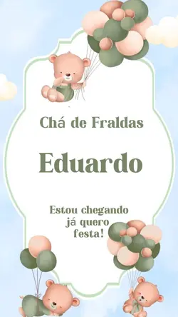 Convite Chá Fraldas 