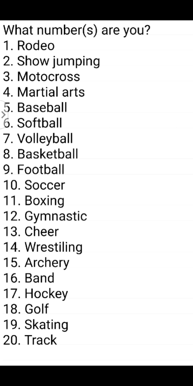 which sport is urs?