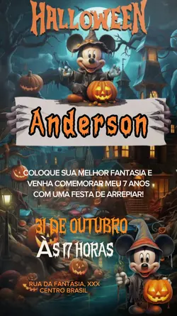 Convite - Halloween 