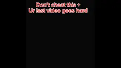 DONT CHEAT