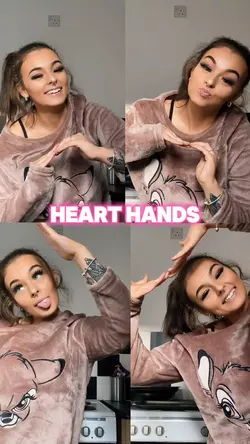 Heart Hands Template