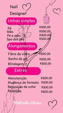 Tabela de preço