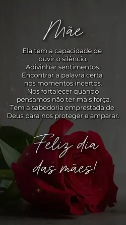 feliz dia das mães 