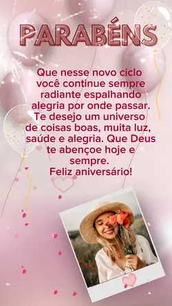 Parabéns c/textão 🎁