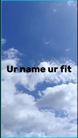 Ur name ur fit