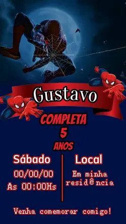 Convite aniversário