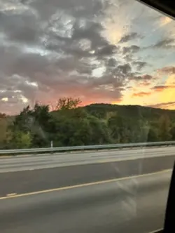 Pink skies