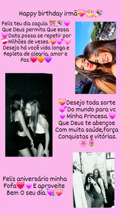 Happy birthday irmã 