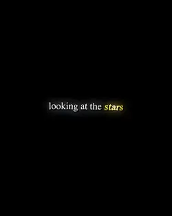 looking at the stars