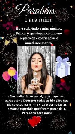 parabéns pra mim