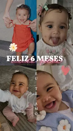 6 MESES DA BEBÊ 🤍