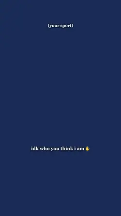 who u think I am ✋
