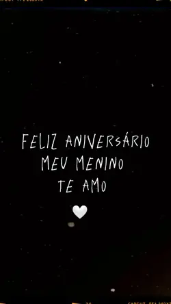 Parabéns filho teamo