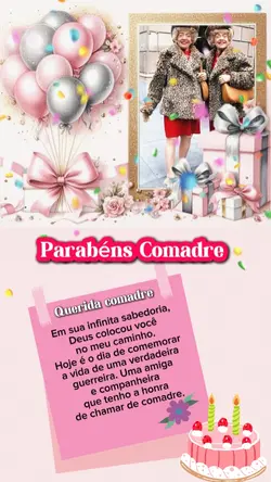 parabéns Comadre 