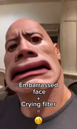 Embarrassed + crying