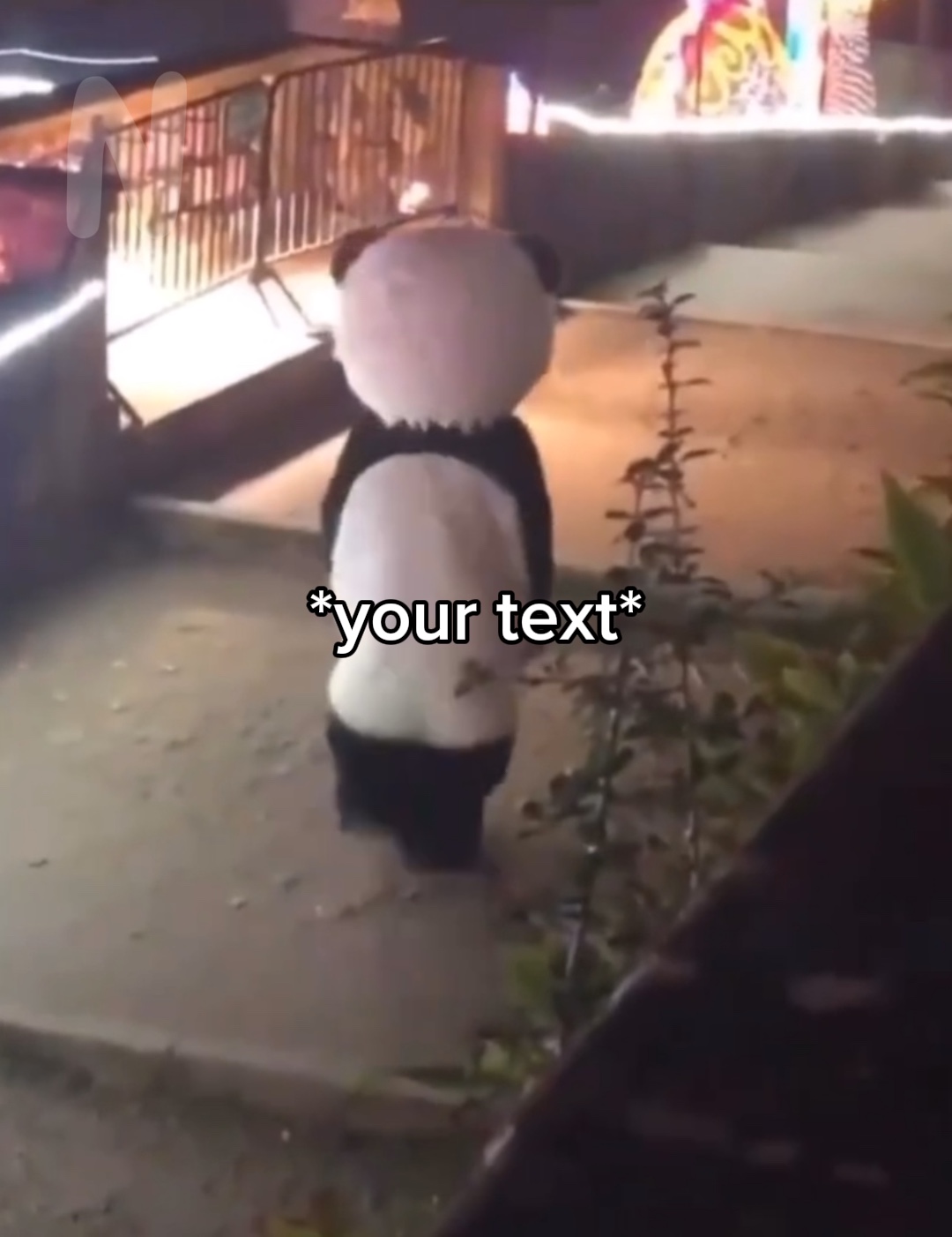 Meme de panda triste