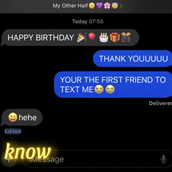 first to text hbd>>>