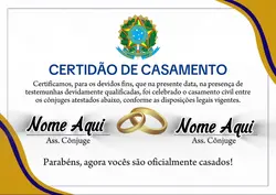 Certidão Casamento 