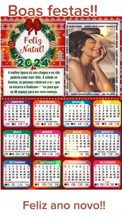 Calendario com fotos